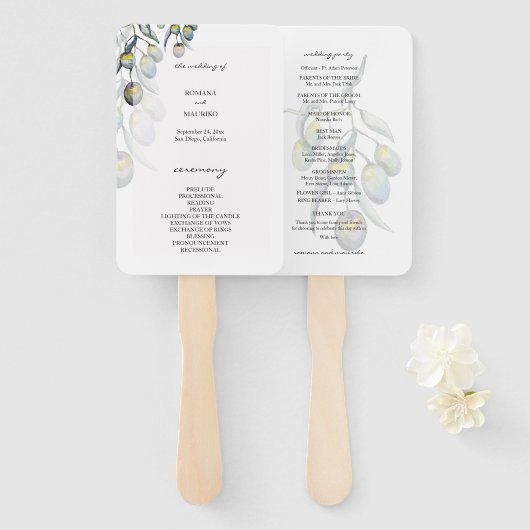 魔法オリーブ水カラーハンドプログ絵を描ラム ハンドファン (正面&裏面)