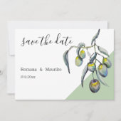 魔法オリーブ水彩手絵を描形 セーブザデート (正面)