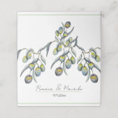 魔法オリーブ水彩手絵を描形 プレイスカード (外部開封)