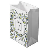 魔法オリーブ水彩手絵を描形 ミディアムペーパーバッグ (正面アングル)