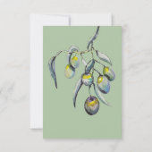 魔法オリーブ水彩手絵を描形 出欠カード (裏面)