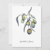 魔法オリーブ水彩手絵を描形 案内状 (正面)