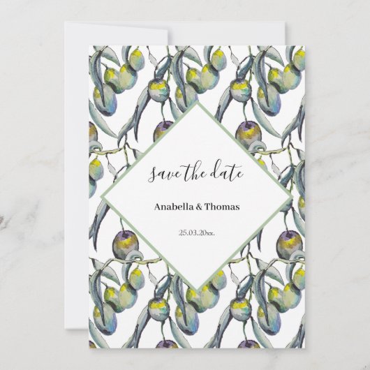 魔法オリーブ水彩手絵を描形 案内状 (裏面)