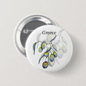 魔法オリーブ水彩手絵を描形 缶バッジ (正面&裏面)