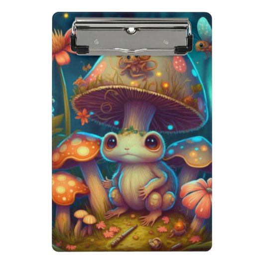 魔法カエルのクリップボード ミニクリップボード (正面)