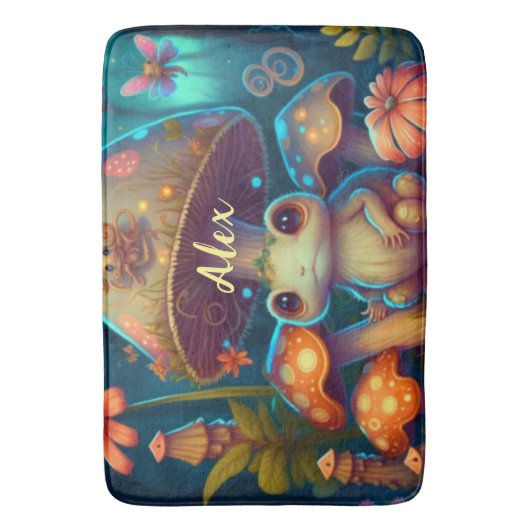 魔法カエル バスマット (正面縦)