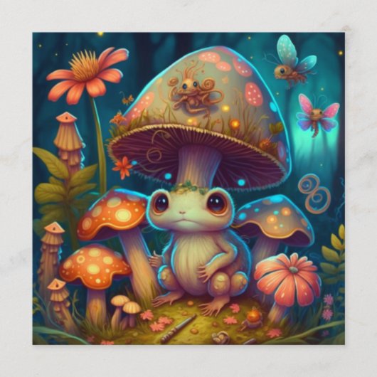 魔法カエル 招待状 (正面)