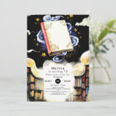 魔法カスタムおもしろいストーリーブック誕生日 招待状 (スタンド正面)