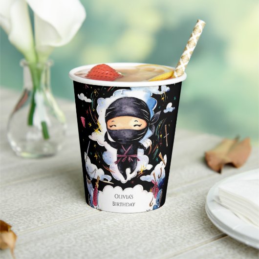 魔法カスタム忍者誕生日 紙コップ (インサイチュ)