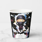 魔法カスタム忍者誕生日 紙コップ (正面)