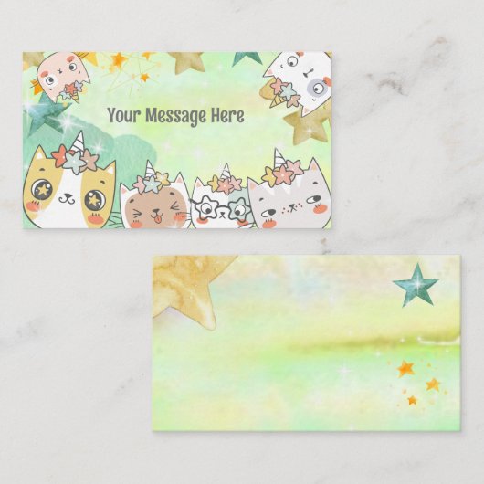 魔法カチコーン誕生日エンクロージャカード エンクロージャーカード (正面/裏面)