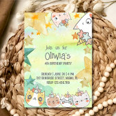 魔法カチコーン誕生日招待状カード 招待状