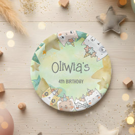 魔法カテコーン誕生日紙プレート ペーパープレート