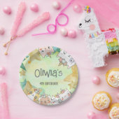 魔法カテコーン誕生日紙プレート ペーパープレート (パーティー)