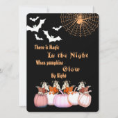 魔法カボチャンスグローバイナイトハロウィーン幽霊たちおもしろい シーズンカード (正面)