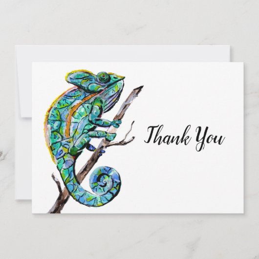 魔法カメレオン サンキューカード (正面)