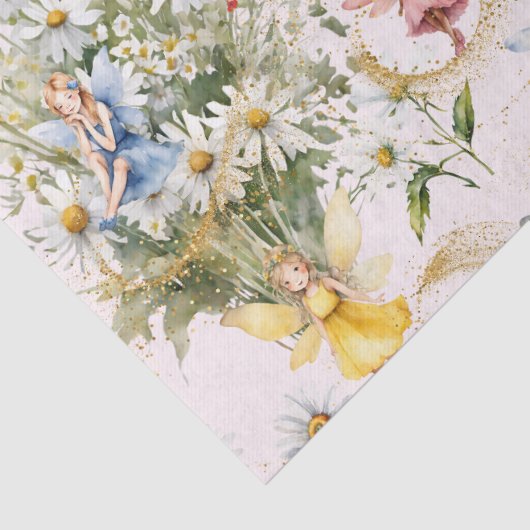 魔法カラフルのかわいいフローラ妖精金ゴールドグリッター 薄葉紙 (詳細)