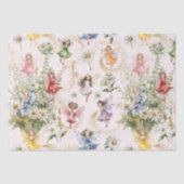 魔法カラフルのかわいいフローラ妖精金ゴールドグリッター 薄葉紙 (正面)