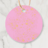 魔法カラフルのかわいいユニコーン誕生日ありがとう フェイバータグ (裏面)