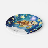 魔法カラフルのカメ誕生日 ペーパープレート (アングル)