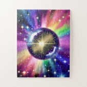 魔法カラフルのディスコボール宇宙 ジグソーパズル (縦)