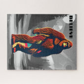 魔法カラフルのビッグフット引用文：信者 ジグソーパズル (横)