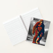 魔法カラフルのビッグフット抽象芸術コズミックエンクウンター ノートブック (内部)