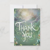 魔法カラフルの森の森 サンキューカード (正面)