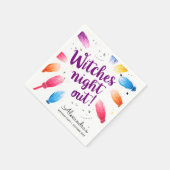 魔法カラフルの魔女ブロムスティック水色 スタンダードカクテルナプキン (角)