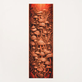 魔法カラフルマッシュルーム3Dヨガマット ヨガマット