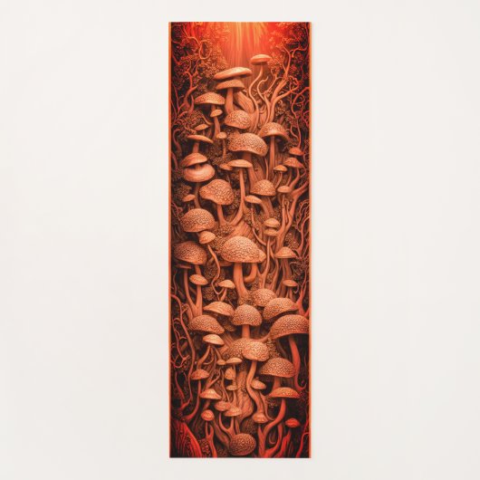 魔法カラフルマッシュルーム3Dヨガマット ヨガマット (正面)