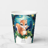 魔法カラフルリス誕生日 紙コップ (正面)