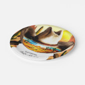 魔法カラフルリトルカウボーイベビーシャワー ペーパープレート (アングル)