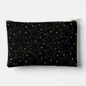 魔法カラフル星空の夜空のパターン アクセサリーポーチ (裏面)