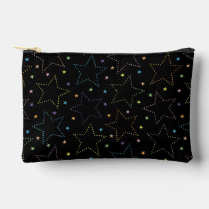 魔法カラフル星空の夜空のパターン アクセサリーポーチ