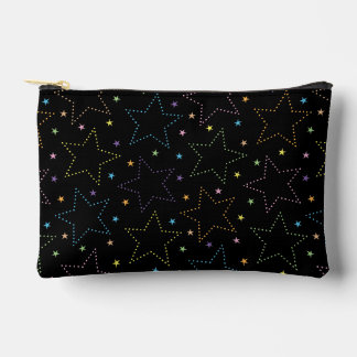 魔法カラフル星空の夜空のパターン アクセサリーポーチ