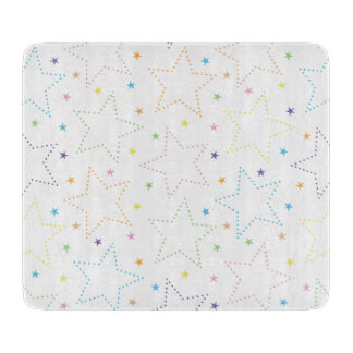 魔法カラフル星空の夜空のパターン カッティングボード