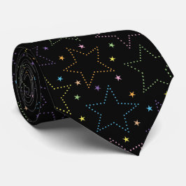 魔法カラフル星空の夜空のパターン ネクタイ