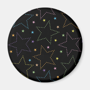 魔法カラフル星空の夜空のパターン マグネット