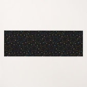 魔法カラフル星空の夜空のパターン ヨガマット (正面(横))