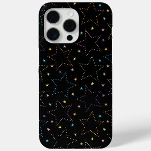 魔法カラフル星空の夜空のパターン iPhone 15 PRO MAXケース