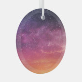 魔法カラー：エンチャント空の背景。 ガラスオーナメント (正面右)