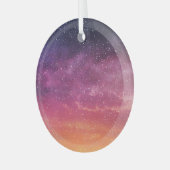 魔法カラー：エンチャント空の背景。 ガラスオーナメント (正面左)