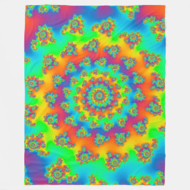魔法カーペットボルテックスフラクタル フリースブランケット