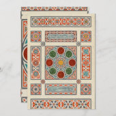 魔法カーペットヴィンテージアラビア幾何学模様 シーズンカード (正面/裏面)