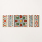 魔法カーペットヴィンテージアラビア幾何学模様 ヨガマット (正面(横))