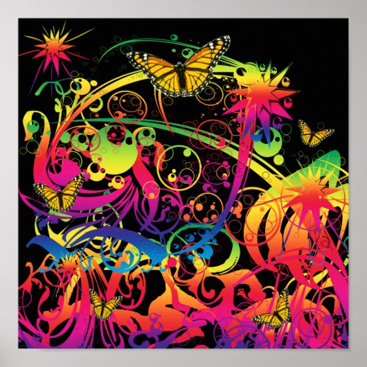 魔法ガーデンと蝶 ポスター (正面)