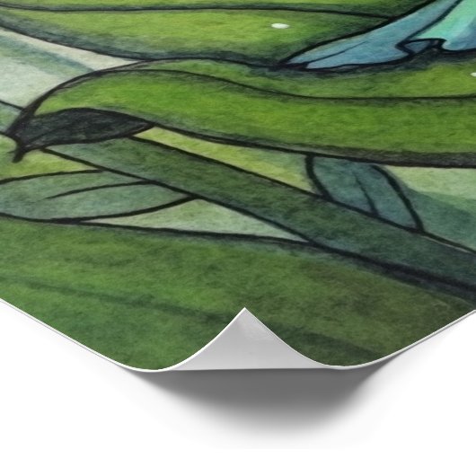 魔法ガーデンフェアリーファンタジーアートバイモリーハリソン ポスター (角)