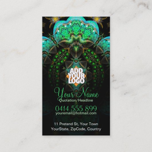 魔法ガーデンフラクタル名刺 名刺 (正面)