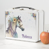 魔法ガーリー馬とグリッターカスタム メタルランチボックス (インサイチュ)